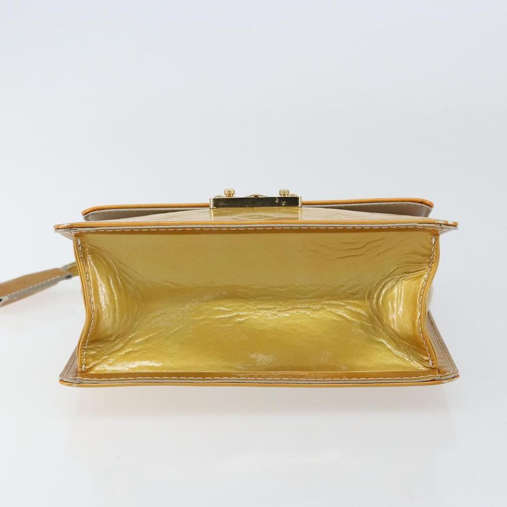 LOUIS VUITTON Monogram Vernis Spring Street Hand Bag Gris M91029 LV Auth 155681 - Picture 5 of 16
